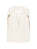 Alberta Ferretti Ivory Sleeveless Double-Breasted Jacket - Women