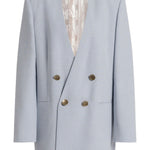 Giacca doppiopetto senza revers in azzurro chiaro Alberta Ferretti - donna 