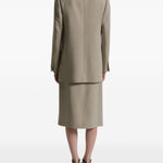 Giacca doppiopetto senza revers in grigio chiaro Alberta Ferretti - donna 