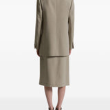 Giacca doppiopetto senza revers in grigio chiaro Alberta Ferretti - donna 