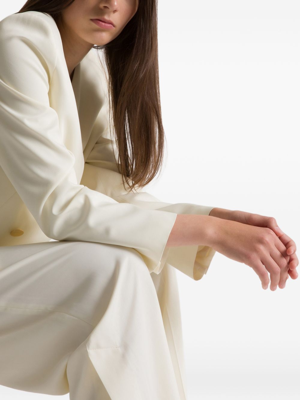 Blazer doppiopetto in avorio Alberta Ferretti - donna 