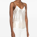 Blusa con scollo a V in avorio Alberta Ferretti - donna 