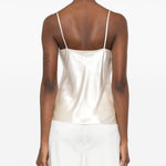 Blusa con scollo a V in avorio Alberta Ferretti - donna 