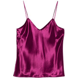 Top viola con scollo a V e spalline sottili in viola  Alberta ferretti - donna 