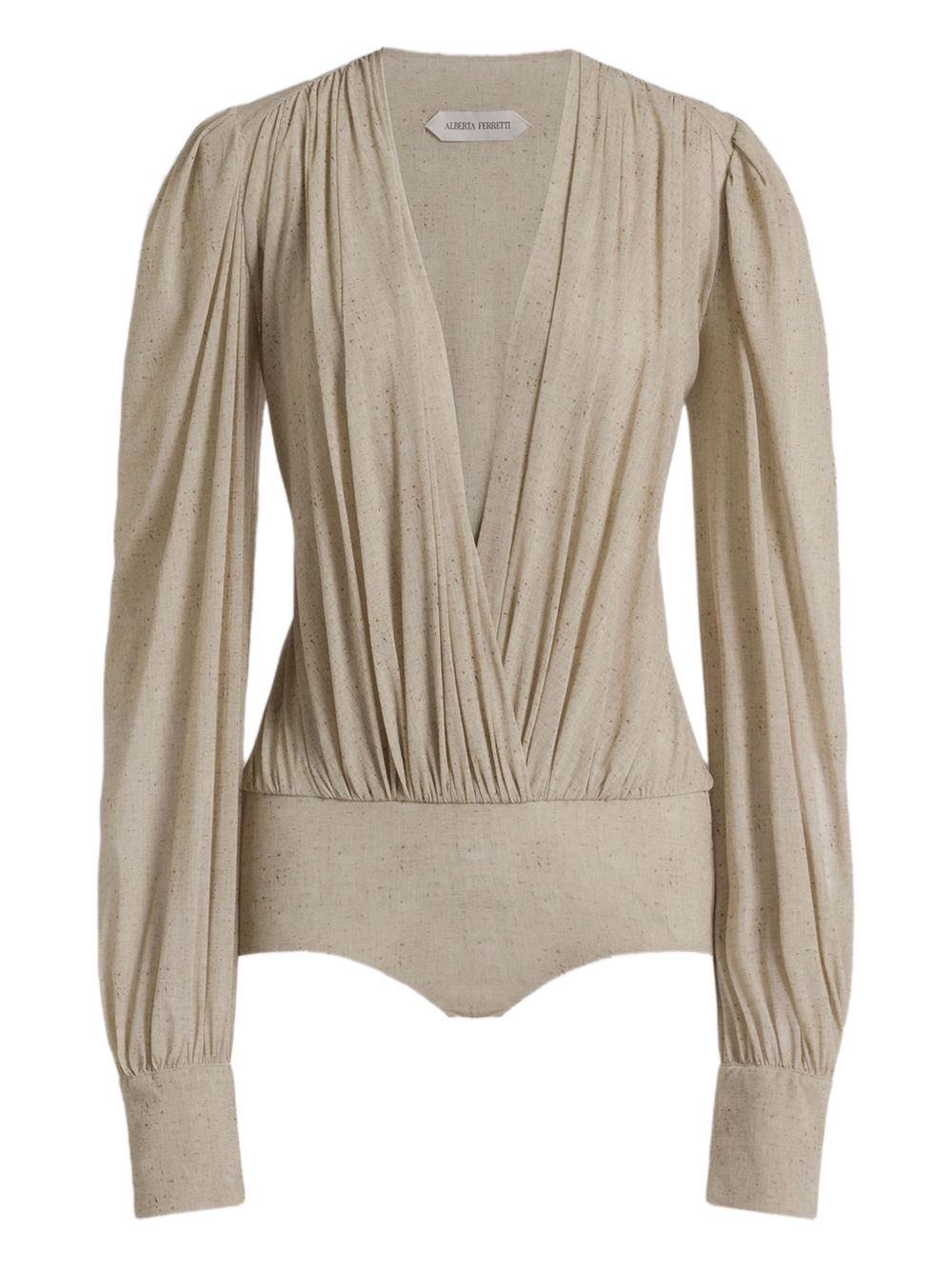 Body a maniche lunghe in beige Alberta ferretti - donna 