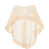 Mantello di seta trasparente in beige Alberta ferretti - donna 