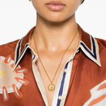 Camicia Soleil D'Amour con stampa grafica in arancione Alemais - donna 
