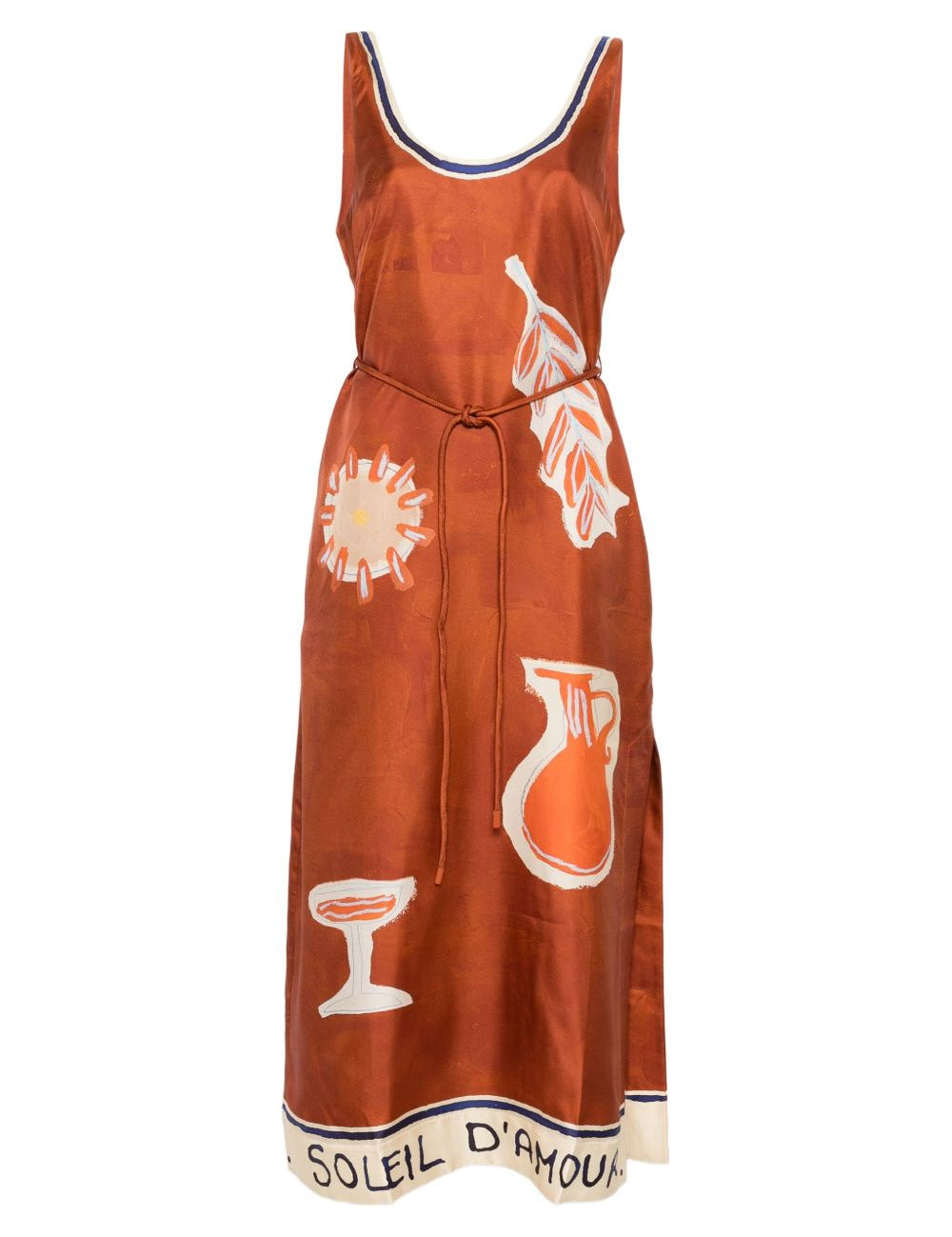 Abito midi soleil d'amour in arancione Alemais - donna 