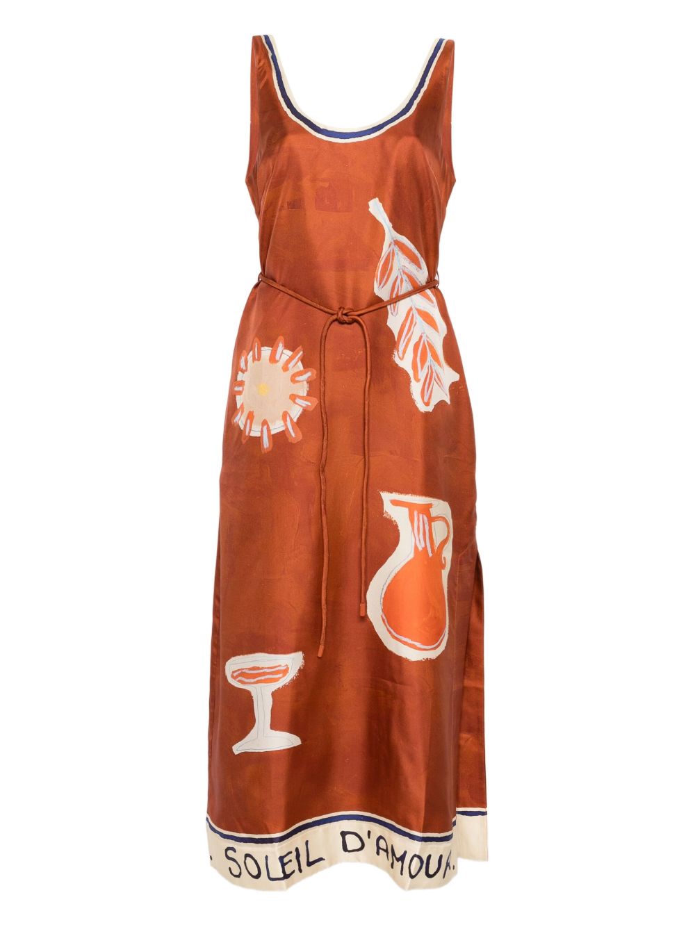 Abito midi soleil d'amour in arancione Alemais - donna 