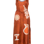Abito midi soleil d'amour in arancione Alemais - donna 