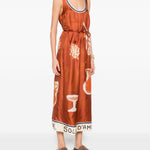 Abito midi soleil d'amour in arancione Alemais - donna 