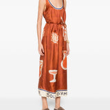 Abito midi soleil d'amour in arancione Alemais - donna 