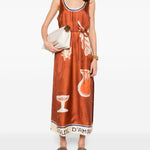 Abito midi soleil d'amour in arancione Alemais - donna 