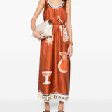 Abito midi soleil d'amour in arancione Alemais - donna 