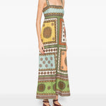 Abito con stampa all-over maroc multicolore Alemais - donna 