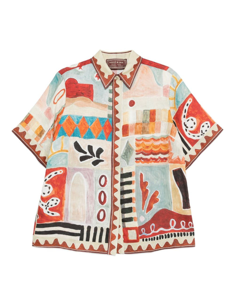 Camicia con stampa all-over michelle multicolore Alemais - donna 