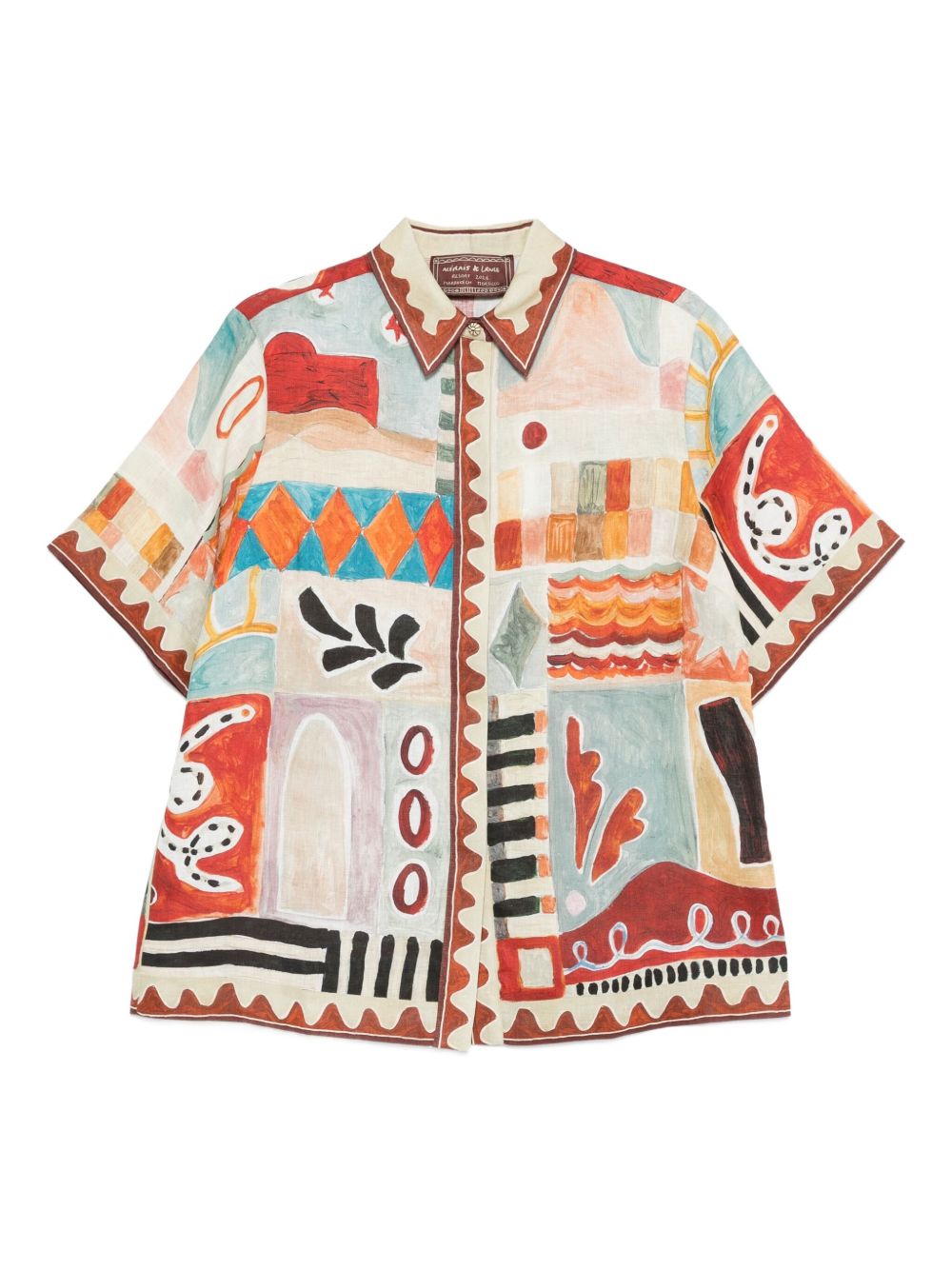 Camicia con stampa all-over michelle multicolore Alemais - donna 