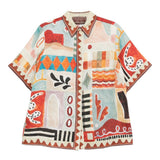 Camicia con stampa all-over michelle multicolore Alemais - donna 