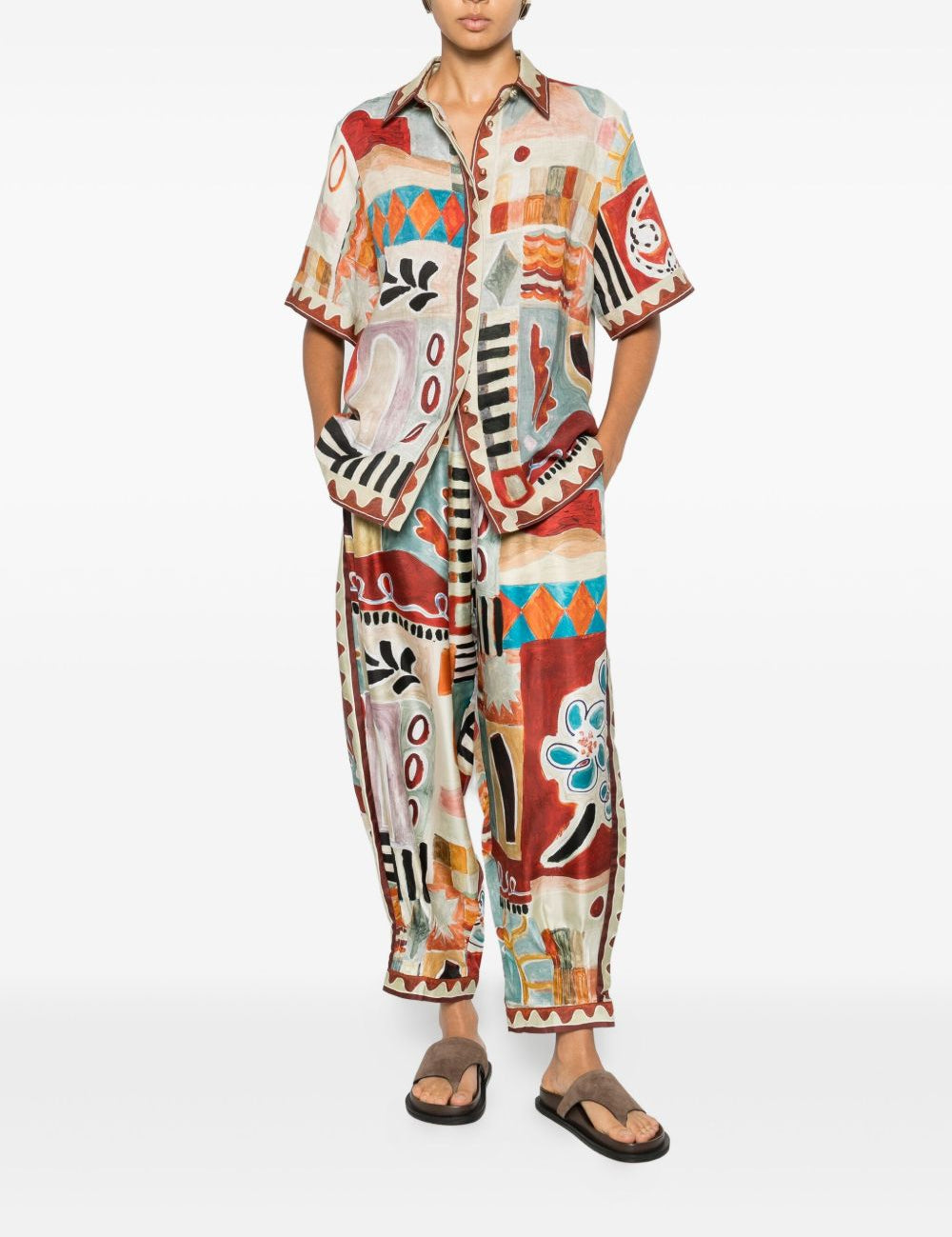 Camicia con stampa all-over michelle multicolore Alemais - donna 