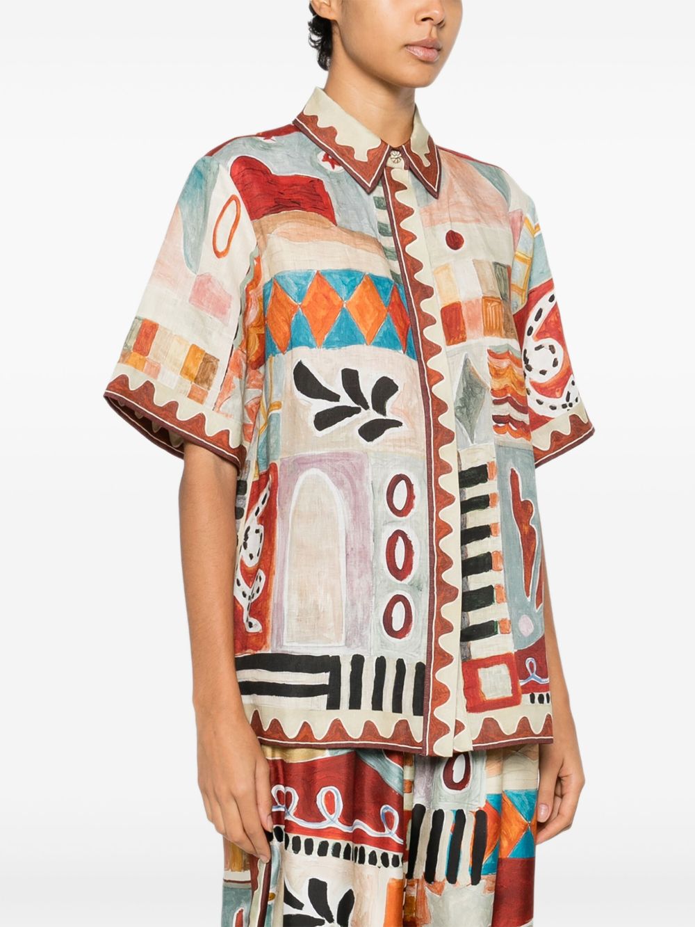 Camicia con stampa all-over michelle multicolore Alemais - donna 
