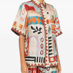 Camicia con stampa all-over michelle multicolore Alemais - donna 