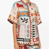 Camicia con stampa all-over michelle multicolore Alemais - donna 