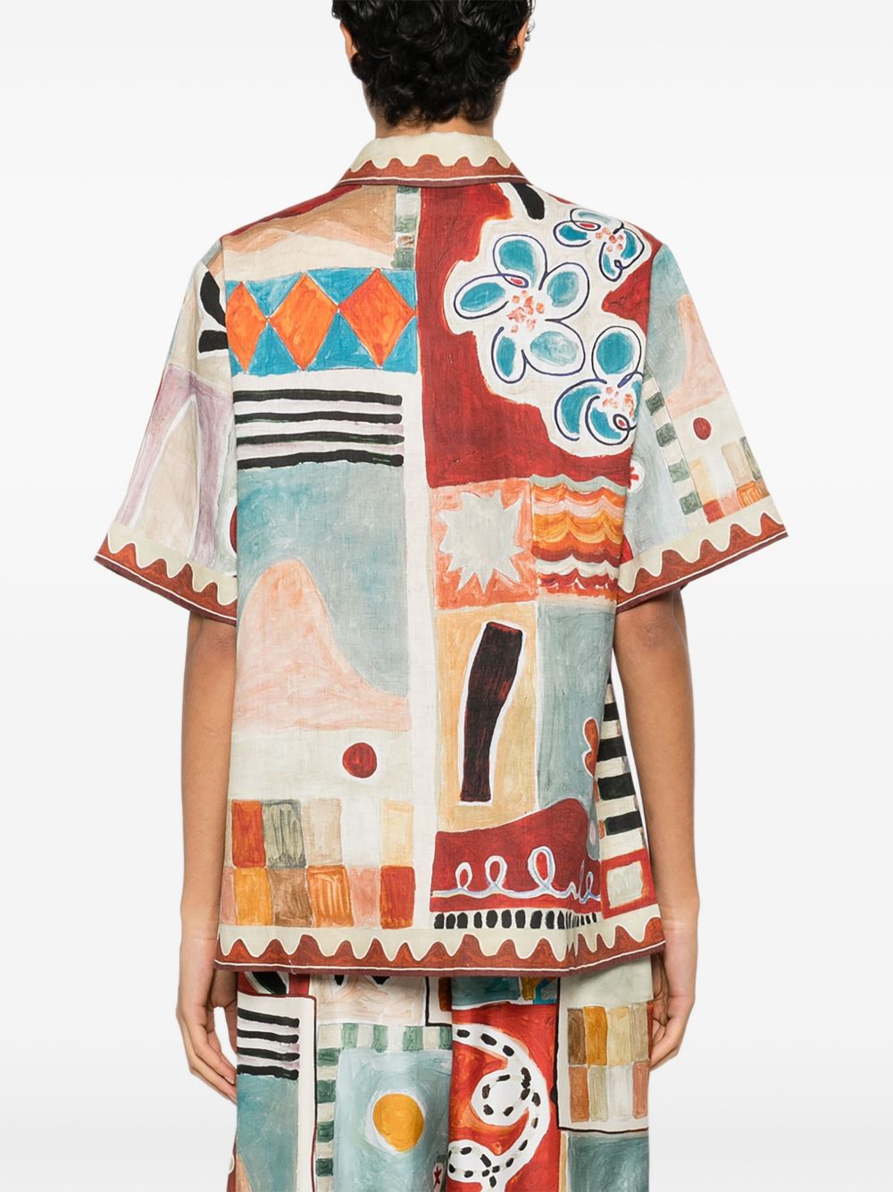 Camicia con stampa all-over michelle multicolore Alemais - donna 