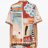 Camicia con stampa all-over michelle multicolore Alemais - donna 