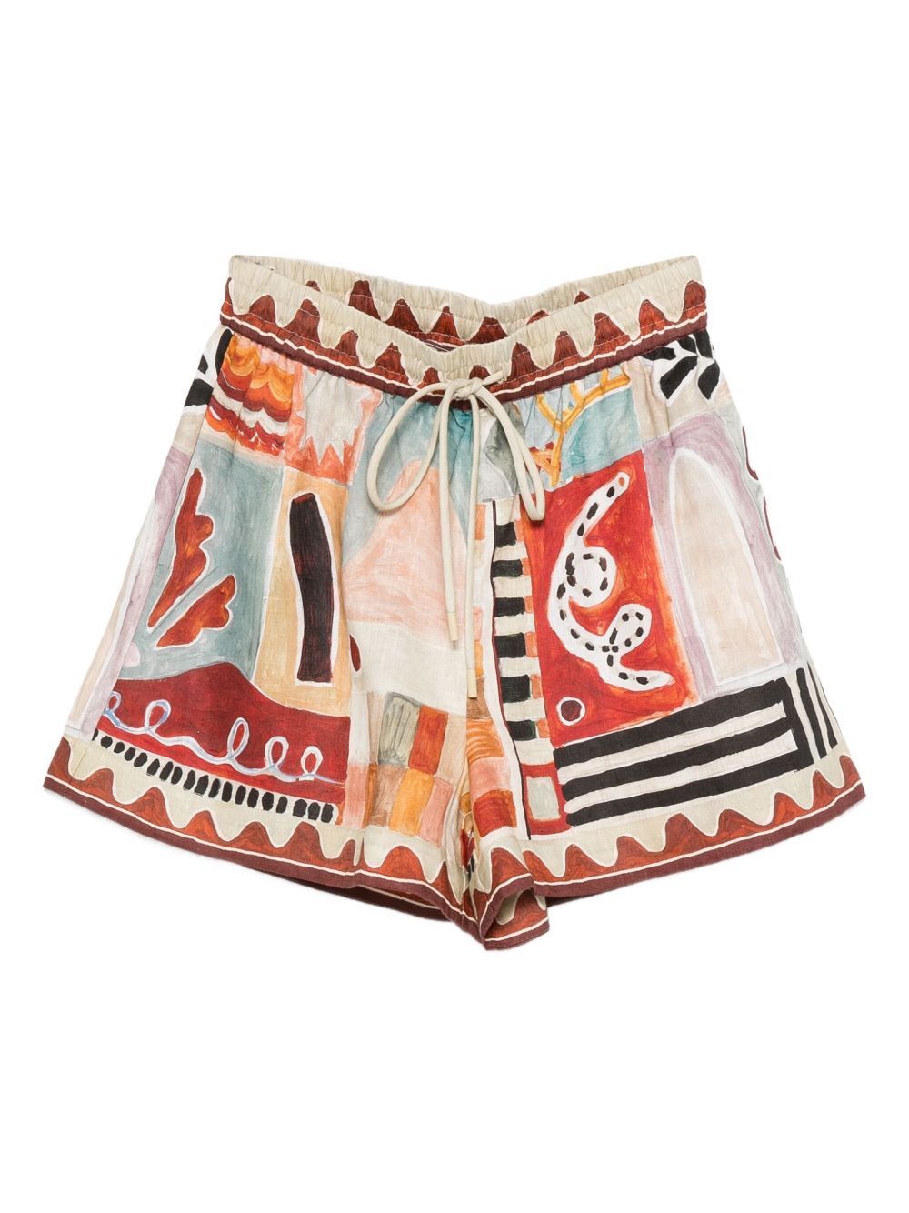 Shorts Michelle con stampa astratta in multicolore Alemais - donna 