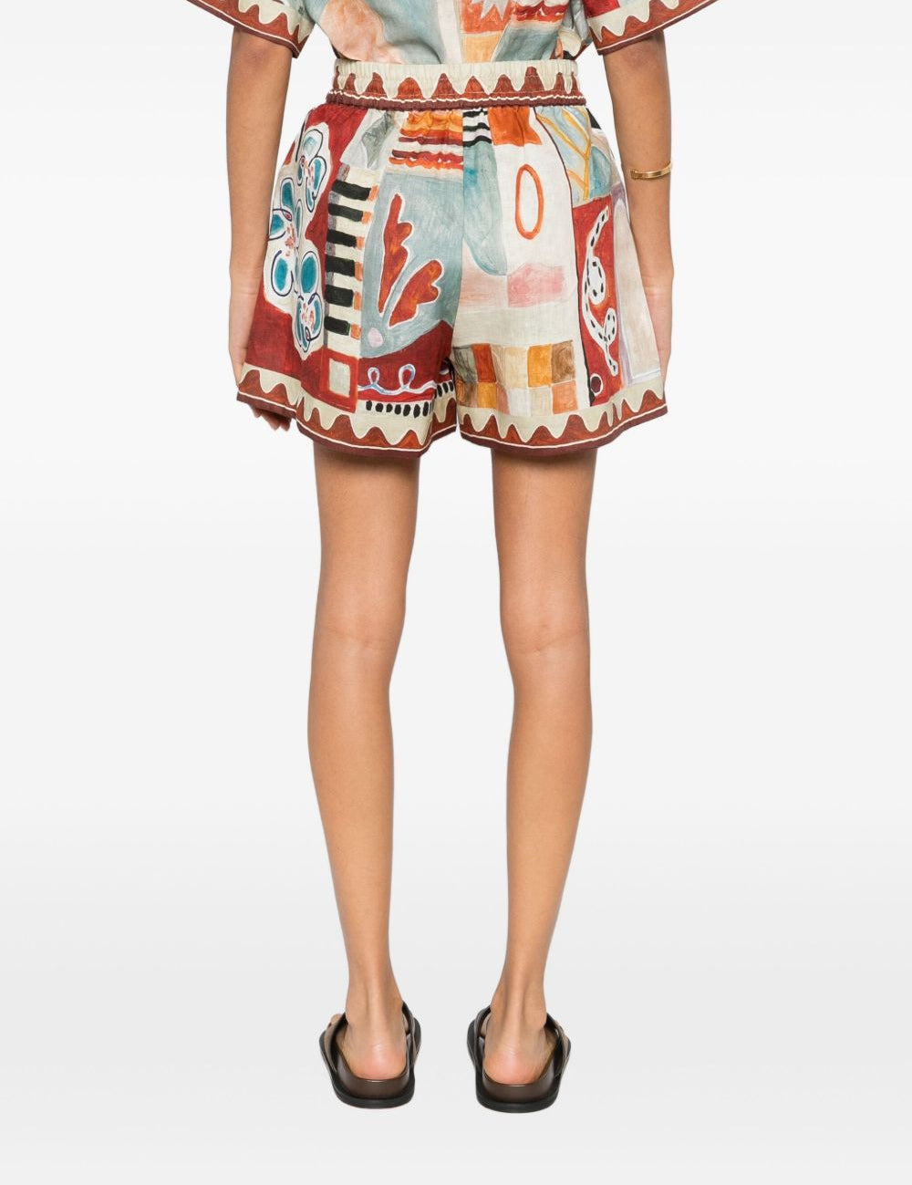 Shorts Michelle con stampa astratta in multicolore Alemais - donna 