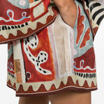 Shorts Michelle con stampa astratta in multicolore Alemais - donna 