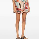 Shorts Michelle con stampa astratta in multicolore Alemais - donna 