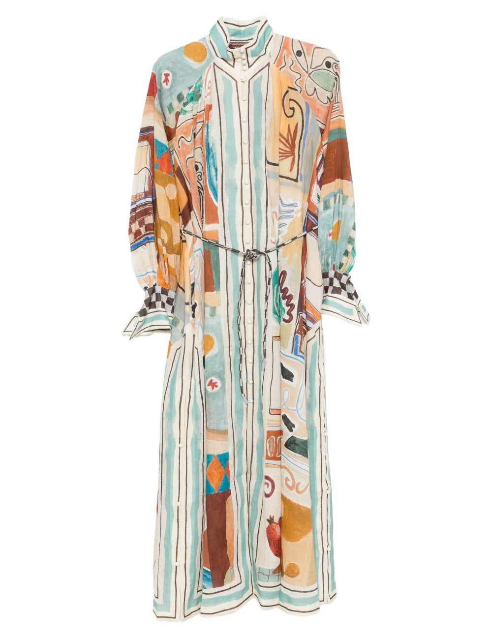 Chemisier con stampa grafica multicolore Alemais - donna 