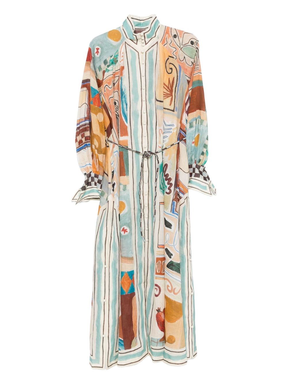 Chemisier con stampa grafica multicolore Alemais - donna 