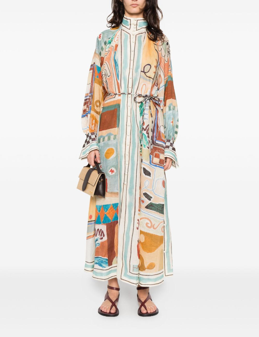Chemisier con stampa grafica multicolore Alemais - donna 