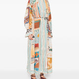 Chemisier con stampa grafica multicolore Alemais - donna 