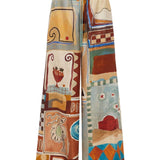 Pantaloni Michelle con stampa in multicolore Alemais - donna 