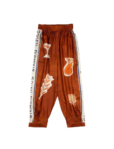 Pantaloni Soleil D'Amour con stampa in arancione Alemais - donna 