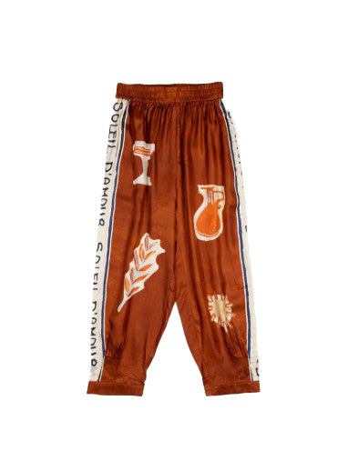 Pantaloni Soleil D'Amour con stampa in arancione Alemais - donna 
