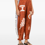 Pantaloni Soleil D'Amour con stampa in arancione Alemais - donna 