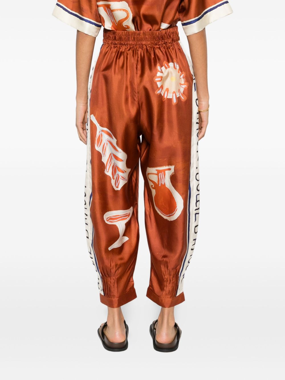 Pantaloni Soleil D'Amour con stampa in arancione Alemais - donna 