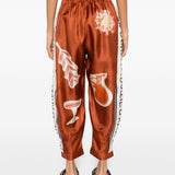 Pantaloni Soleil D'Amour con stampa in arancione Alemais - donna 