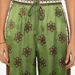 Pantaloni Contina con stampa a fiori in verde Alemais - donna 