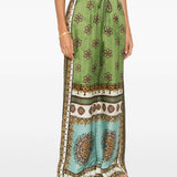 Pantaloni Contina con stampa a fiori in verde Alemais - donna 