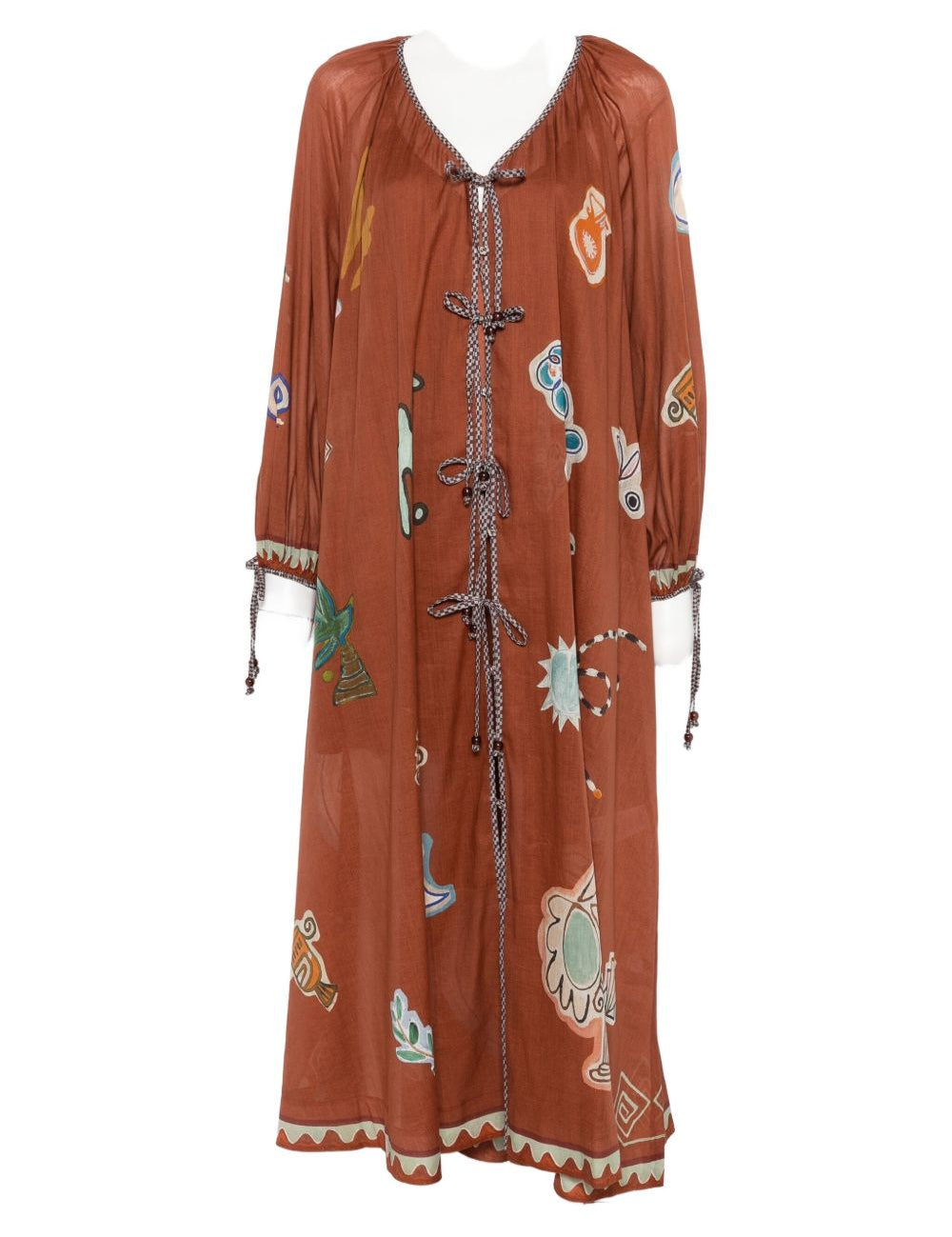 Abito con stampa all-over  in marrone Alemais - donna 