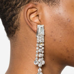 Orecchini decorati con cristalli in argento Alessandra rich - donna 