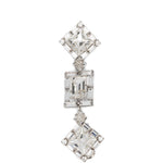 Orecchini pendenti con cristalli in argento Alessandra rich - donna 