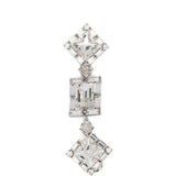 Orecchini pendenti con cristalli in argento Alessandra rich - donna 
