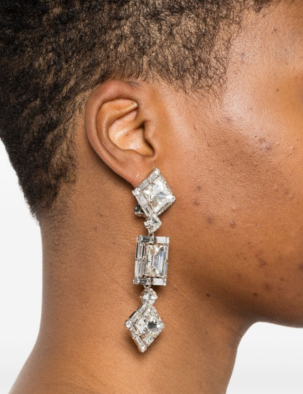 Orecchini pendenti con cristalli in argento Alessandra rich - donna 