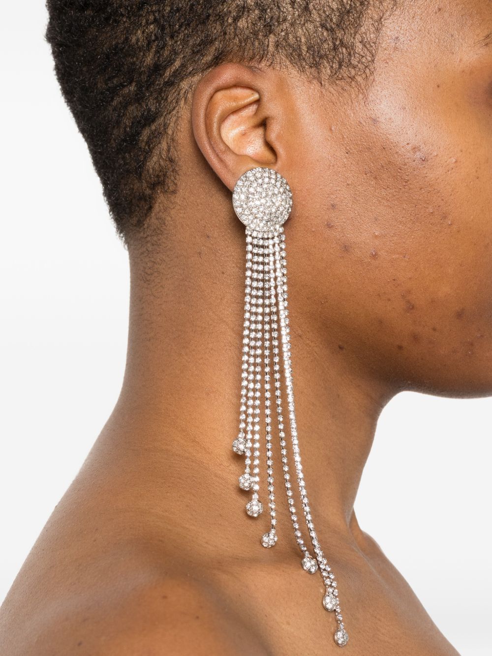 Orecchini pendenti con frange in argento Alessandra rich - donna 